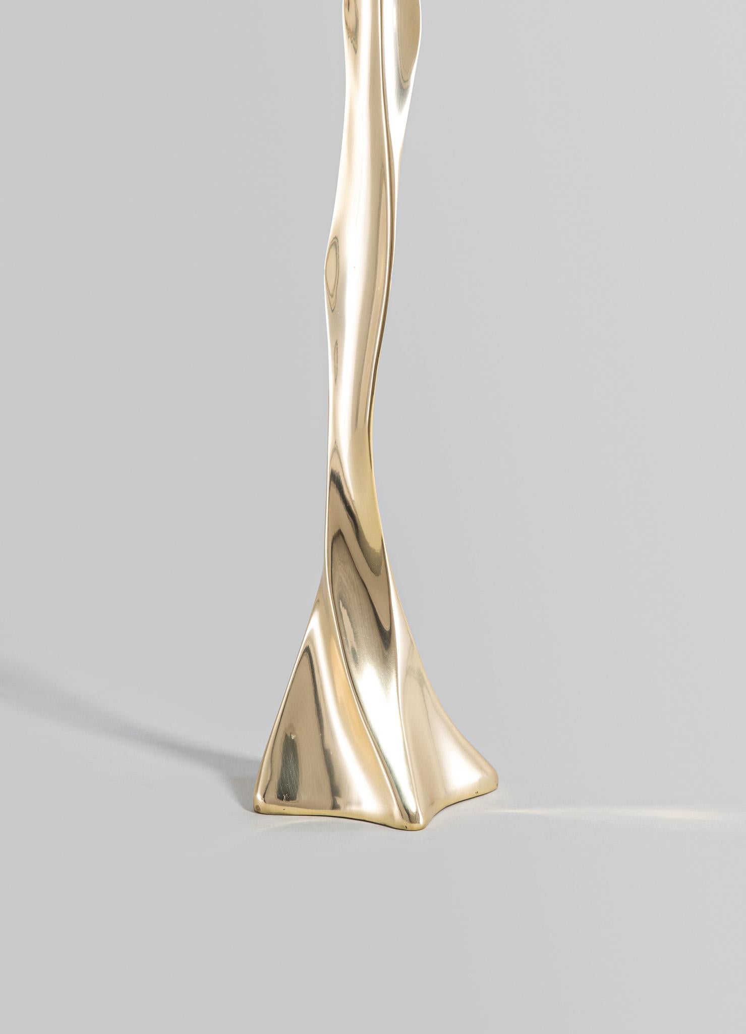 Cast Under The Banyan Gold Candle Stand Tall, Viya by Vikram Goyal For Sale