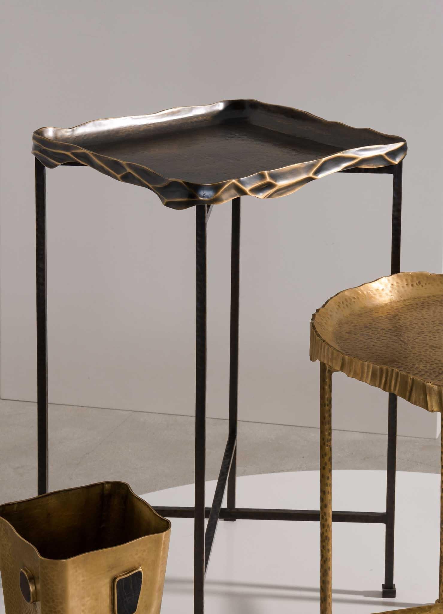 Under The Banyan Tray Table Small in Brass, Viya by Vikram Goyal For Sale 2