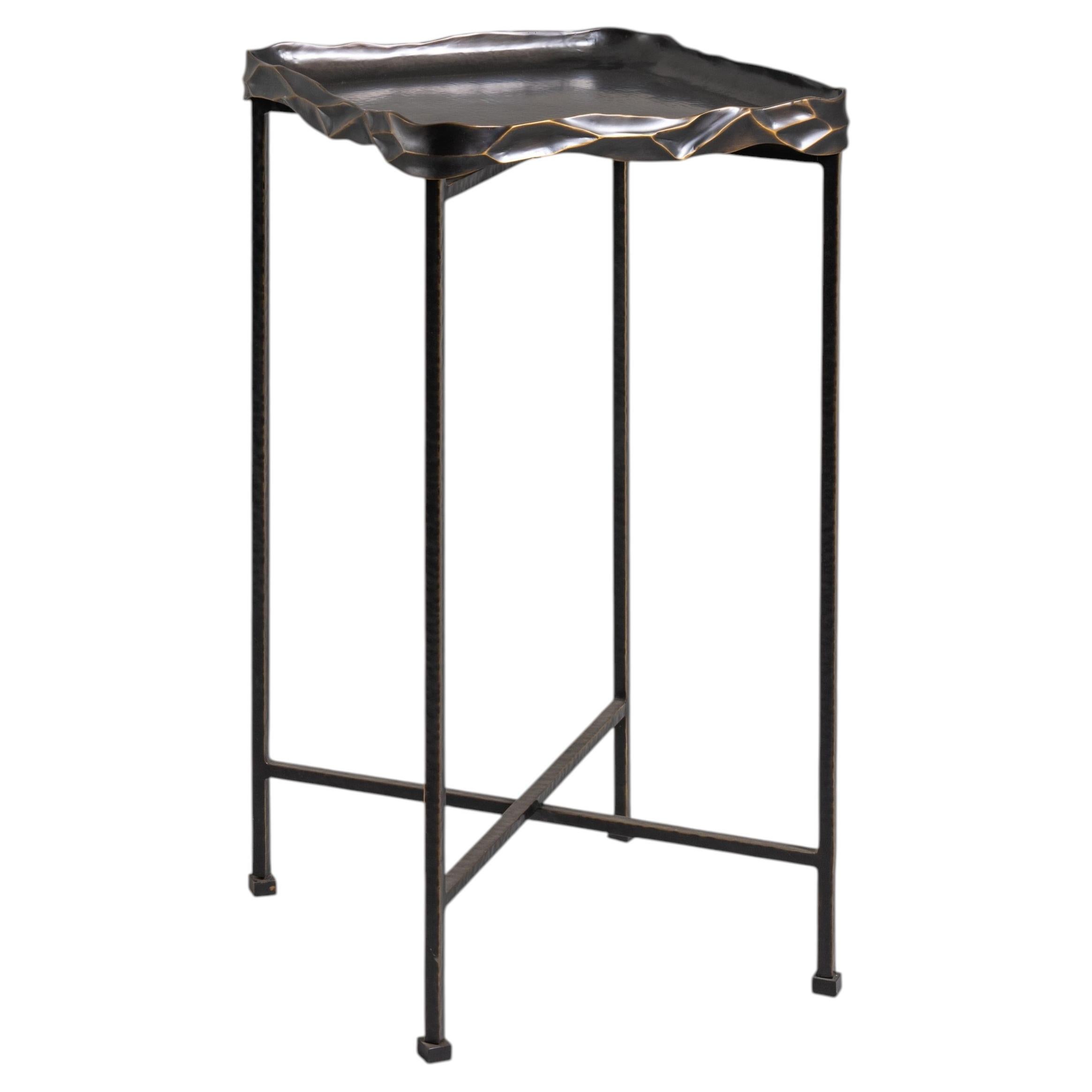 Under The Banyan Tray Table Small in Brass, Viya by Vikram Goyal For Sale