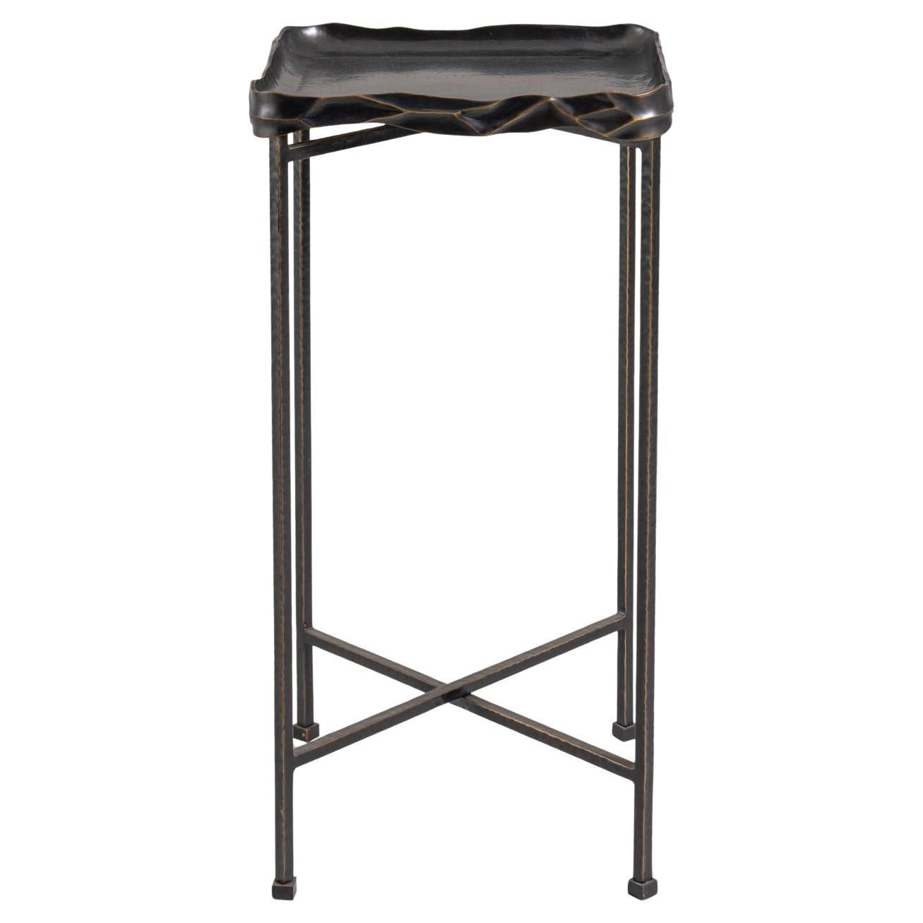 Under The Banyan Tray Table Small in Brass, Viya by Vikram Goyal