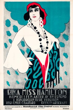 Under the Greenwood Tree c1920s Swedish Film Poster