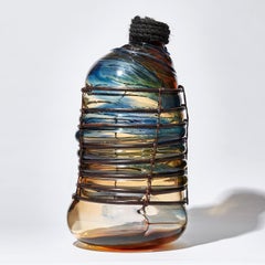 Under the Influence I, an handblown glass, copper & rope sculpture by Chris Day