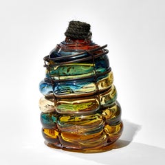 Under the Influence IV, a Unique Glass, Copper & Rope Sculpture by Chris Day