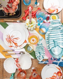 Under The Sea - Menagerie D'Été Handbemalter Keramikteller (4er-Set)