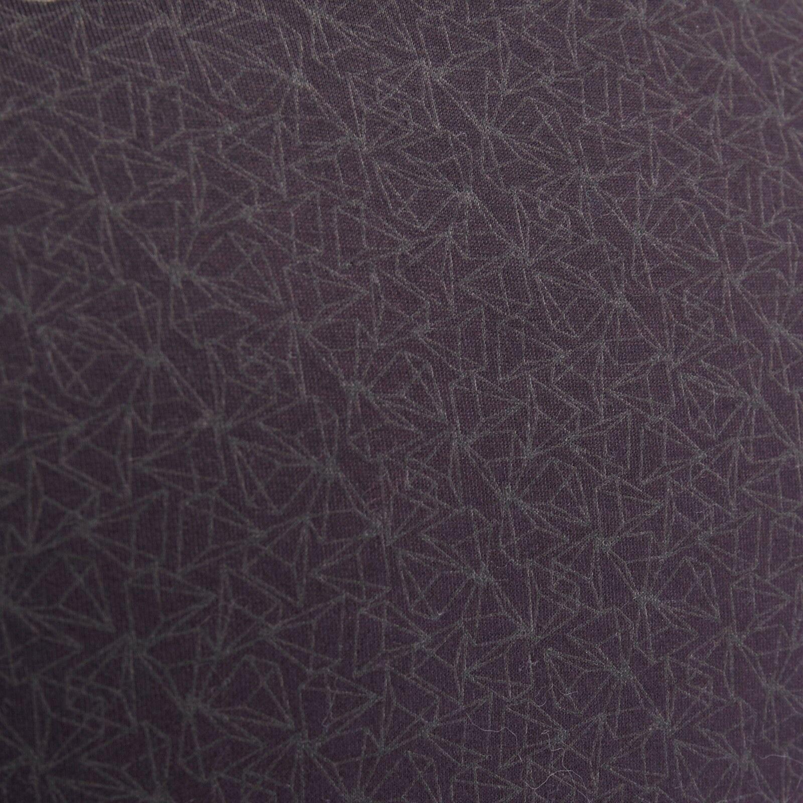 UNDERCOVER 100% cotton grey geometric print scoop beck pleated waist t-shirt JP1 3