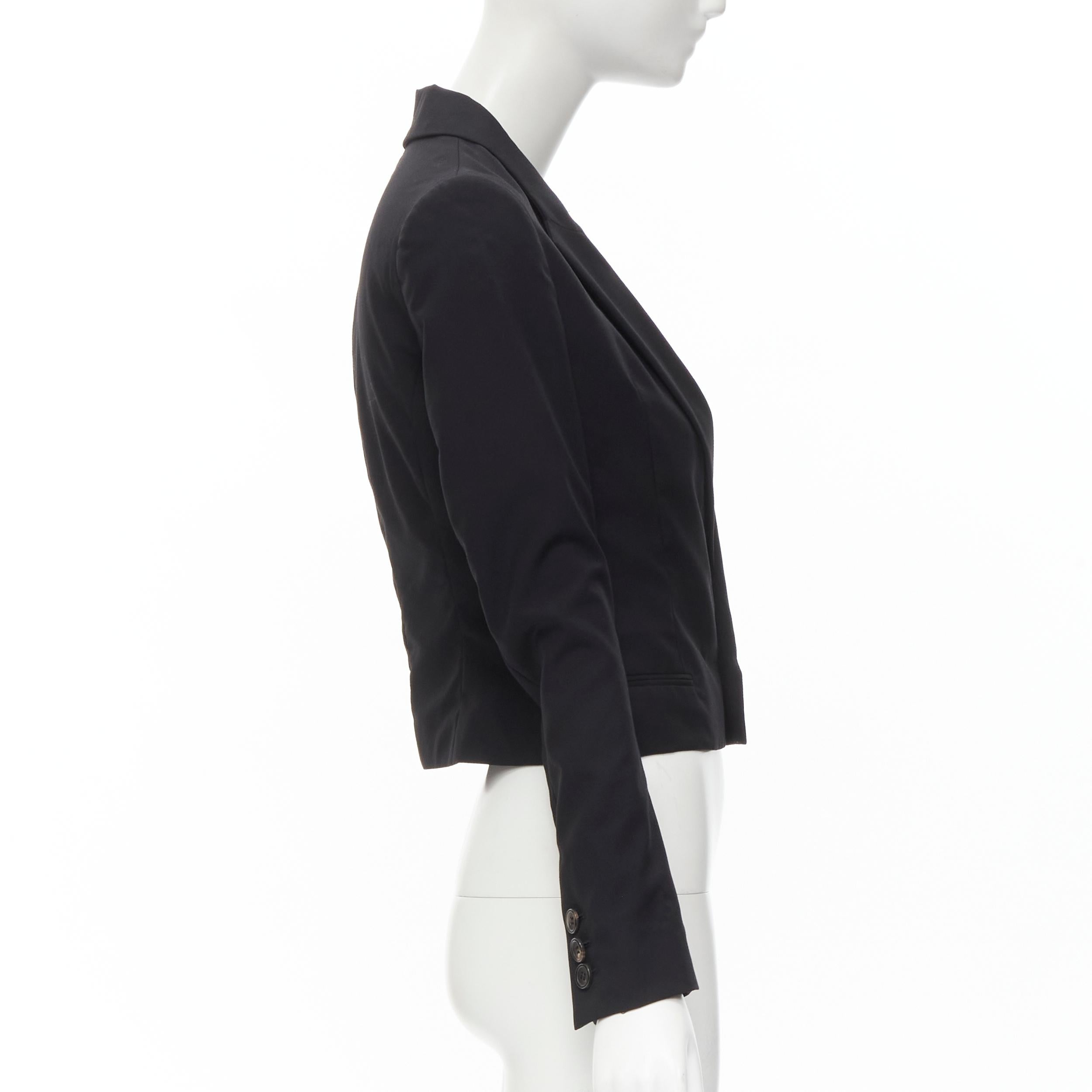 Veste blazer courte à col angulaire en laine noire JP1 S UNDERCOVER 2006 Excellent état - En vente à Hong Kong, NT