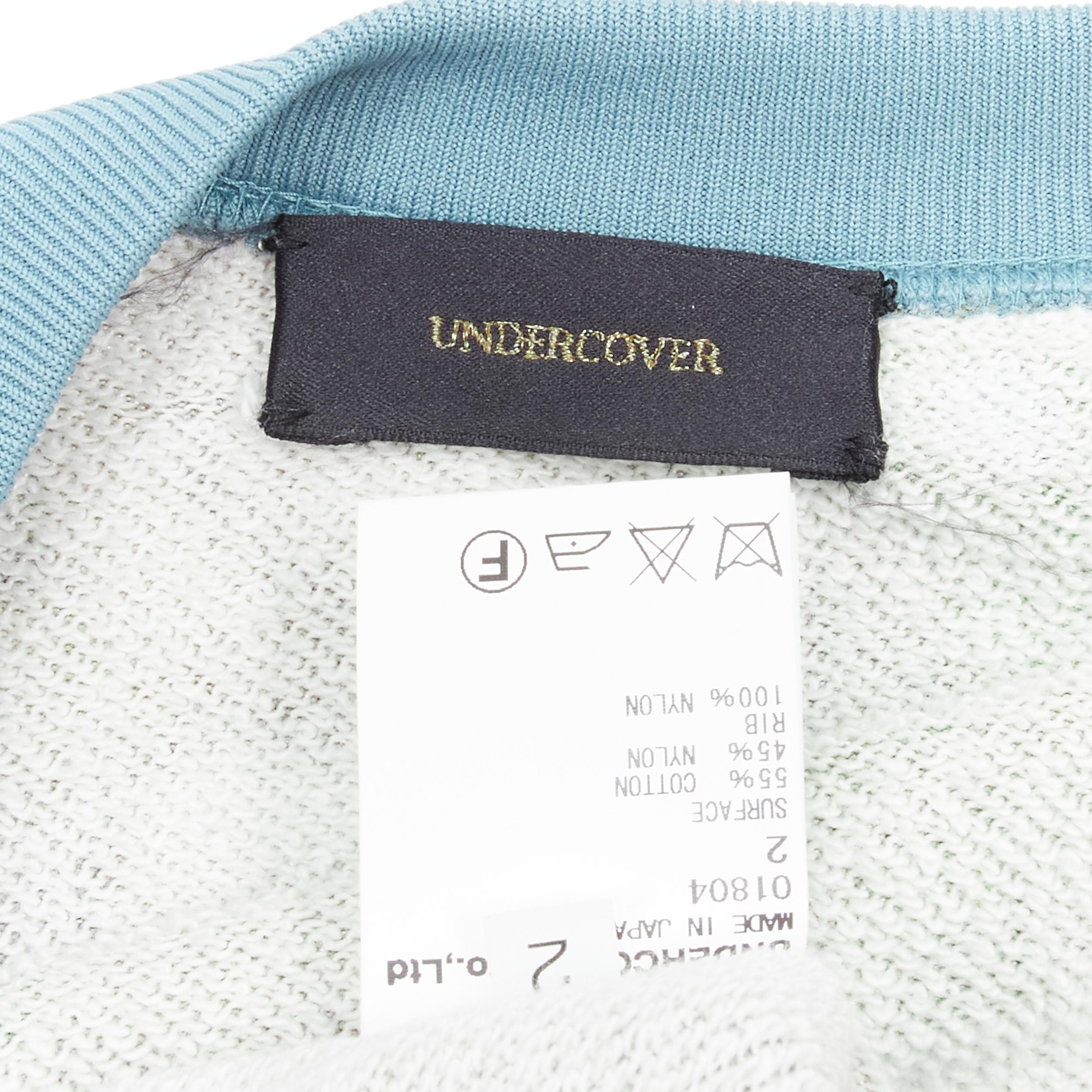 UNDERCOVER 2015 Hieronymus Bosche blue print sweater JP2 M 5