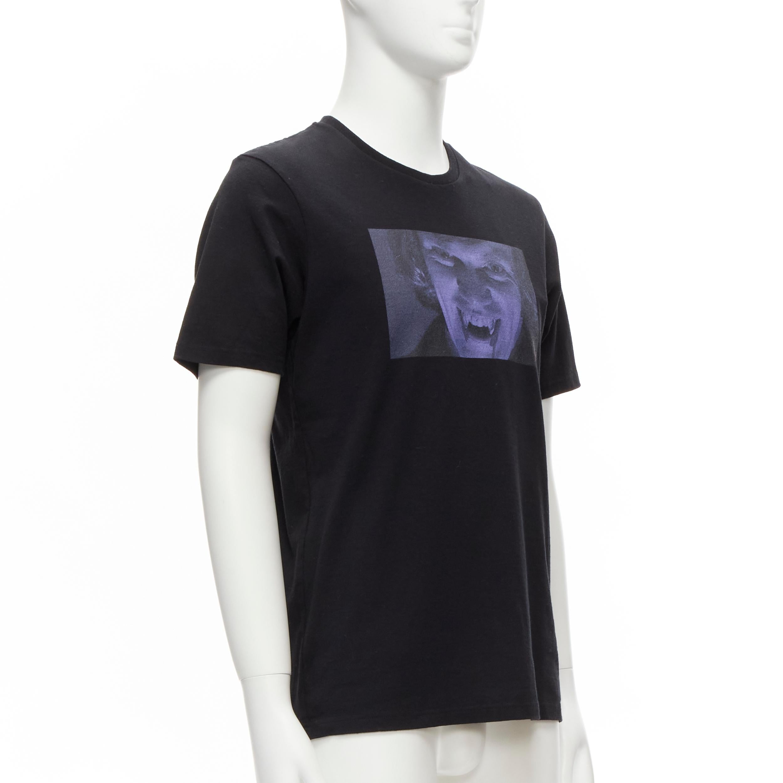 Black UNDERCOVER 2019 Clockwork Orange black vampire rose print tshirt JP2 M For Sale