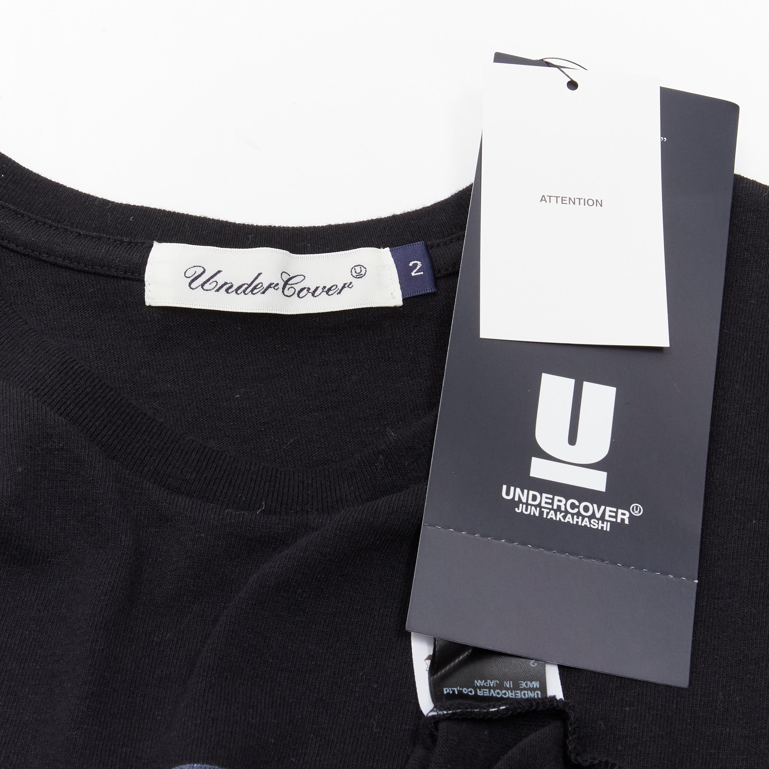 UNDERCOVER 2019 Clockwork Orange black vampire rose print tshirt JP2 M For Sale 3