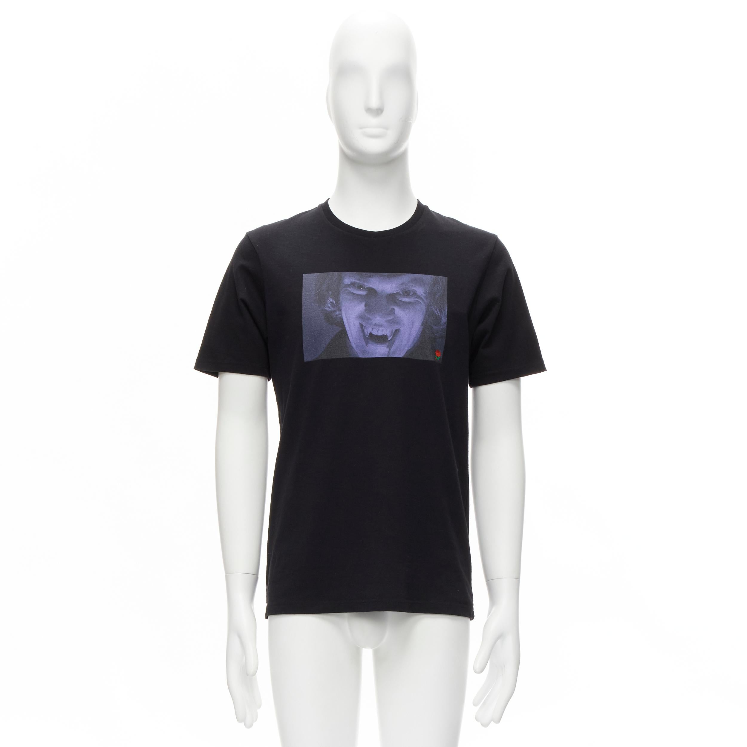 UNDERCOVER 2019 Clockwork Orange black vampire rose print tshirt JP2 M For Sale 4