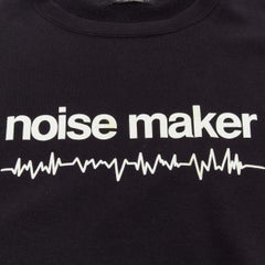 Undercover 2023 noir coton noise maker graphic crew neck sweatshirt JP3 L