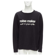 Undercover 2023 noir coton noise maker graphic crew neck sweatshirt JP3 L