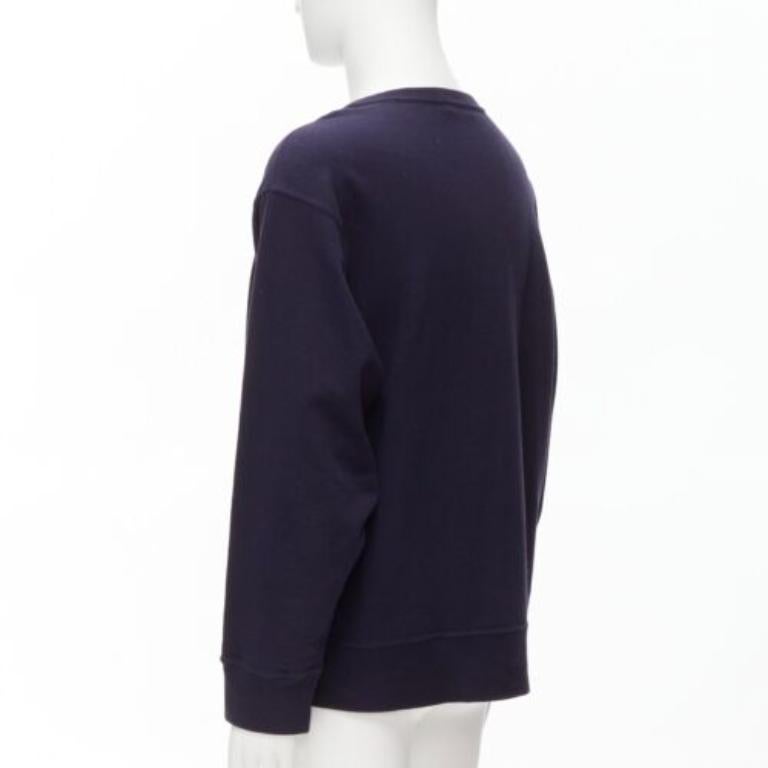 UNDERCOVER 2023 mad Burger avec sans imprimé en coton bleu marine JP3 L en vente 1