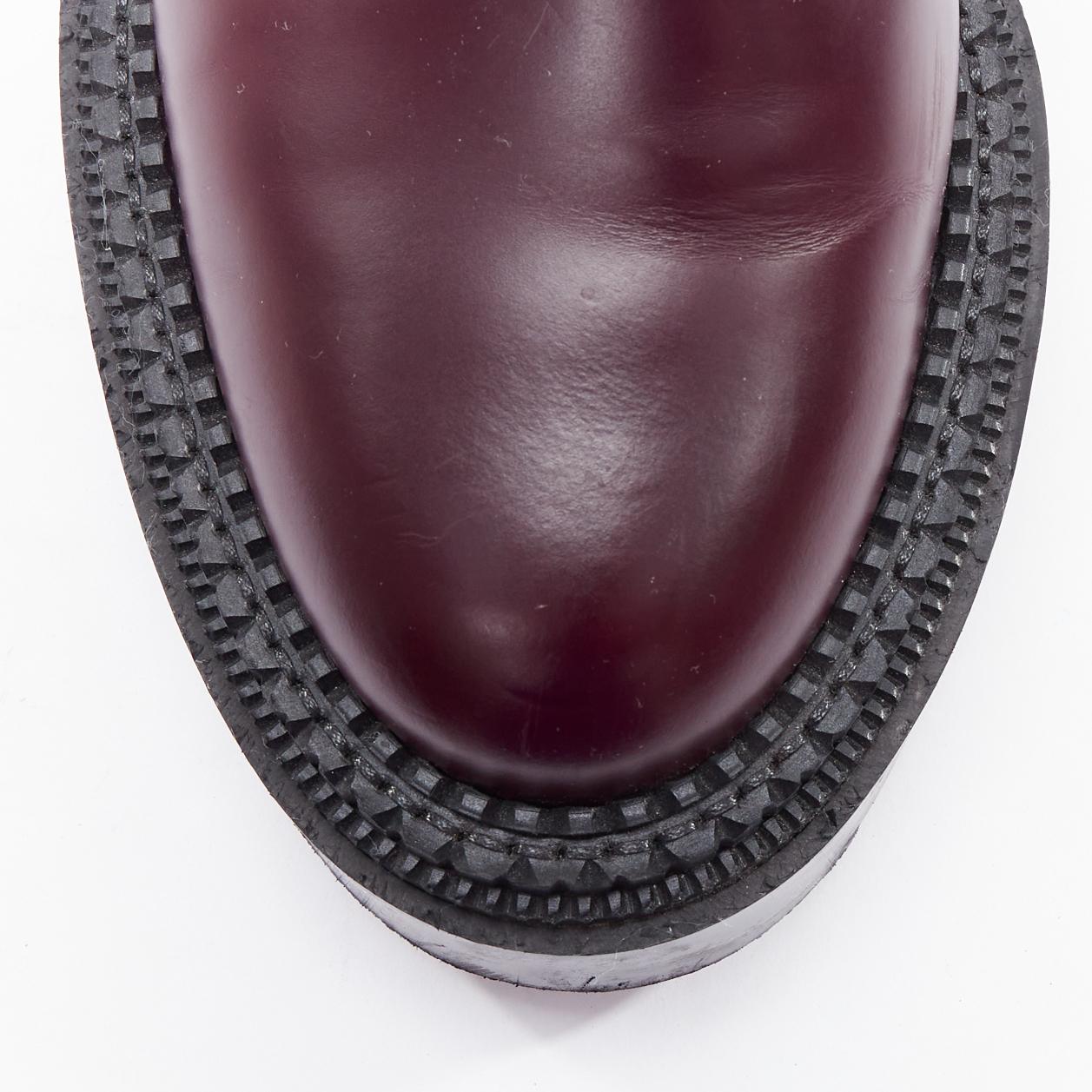 UNDERCOVER ADIEU 2018 Derby burgundy chunky platform creepers EU38 For Sale 1