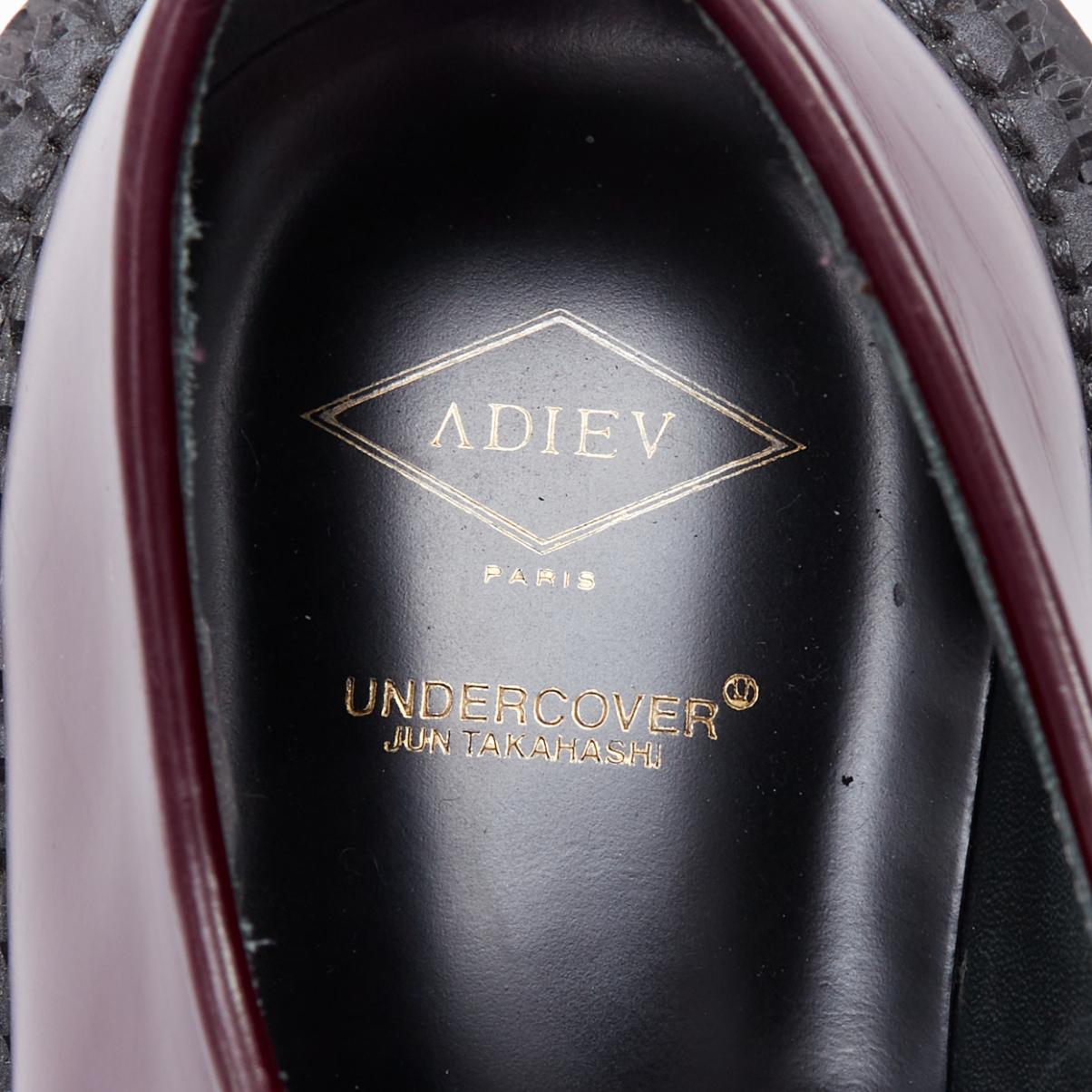 UNDERCOVER ADIEU 2018 Derby burgundy chunky platform creepers EU38 For Sale 4