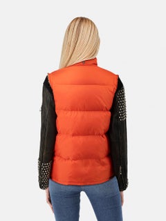 UNDERCOVER AW05 Veste à manches cloutées orange Taille S