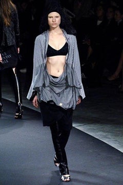 Undercover Co. Spring 2006 Black Striped Layered Tee Shirt, Runway