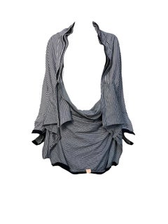 Undercover Co. Spring Runway Deconstructed Striped Black Tee Shirt, 2006