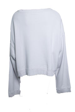 Undercover, cropped sweater with print