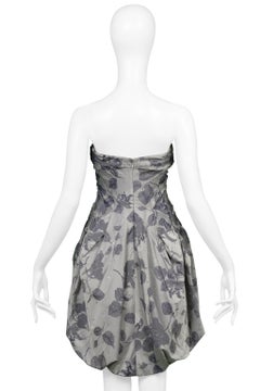 Undercover Grey Floral Print Gathered Dress SS 2008