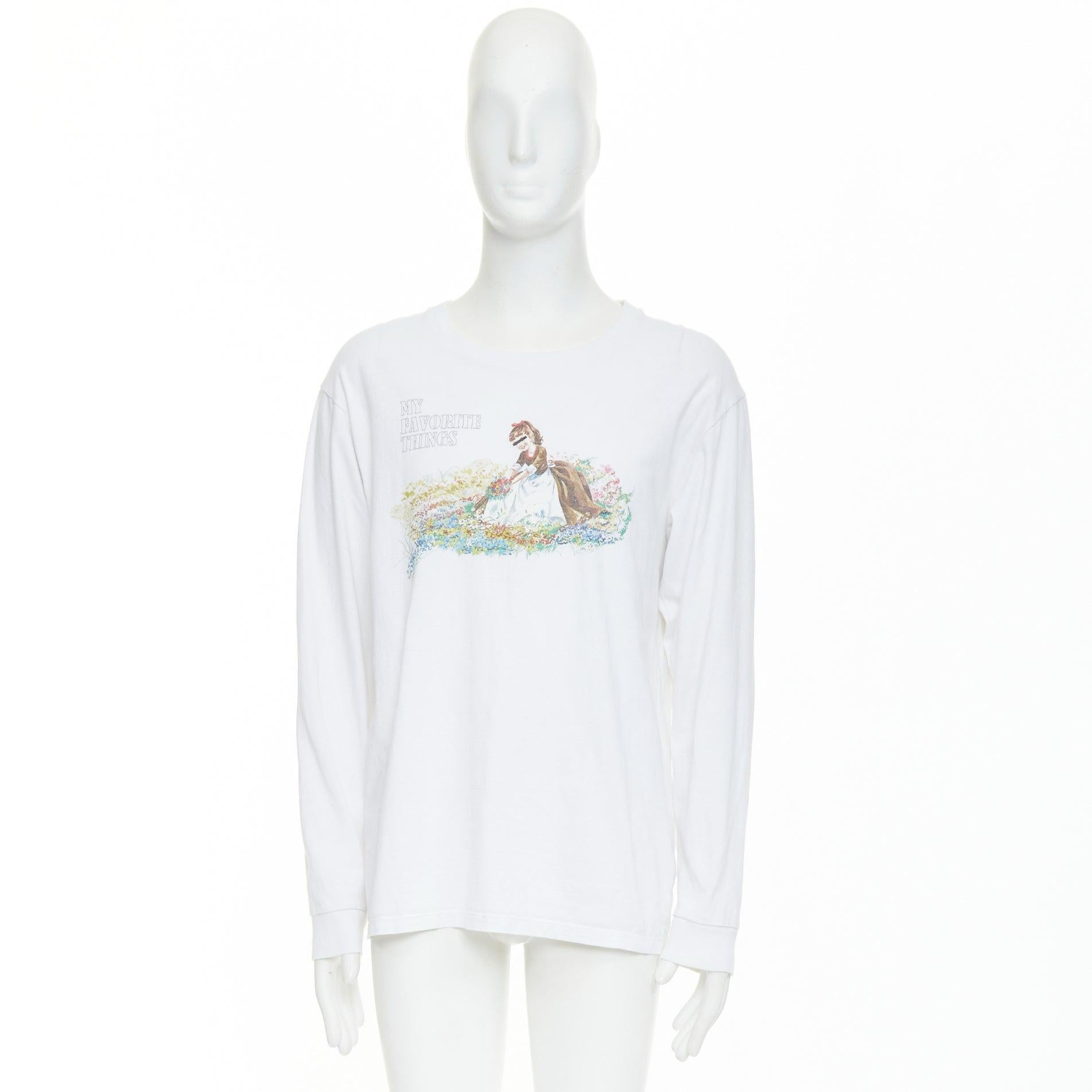 UNDERCOVER John My Favourite Things weißes Langarm-T-Shirt mit Baumwolldruck JP3 L im Angebot 4