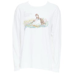 UNDERCOVER John My Favourite Things white cotton print long sleeve tee JP3 L