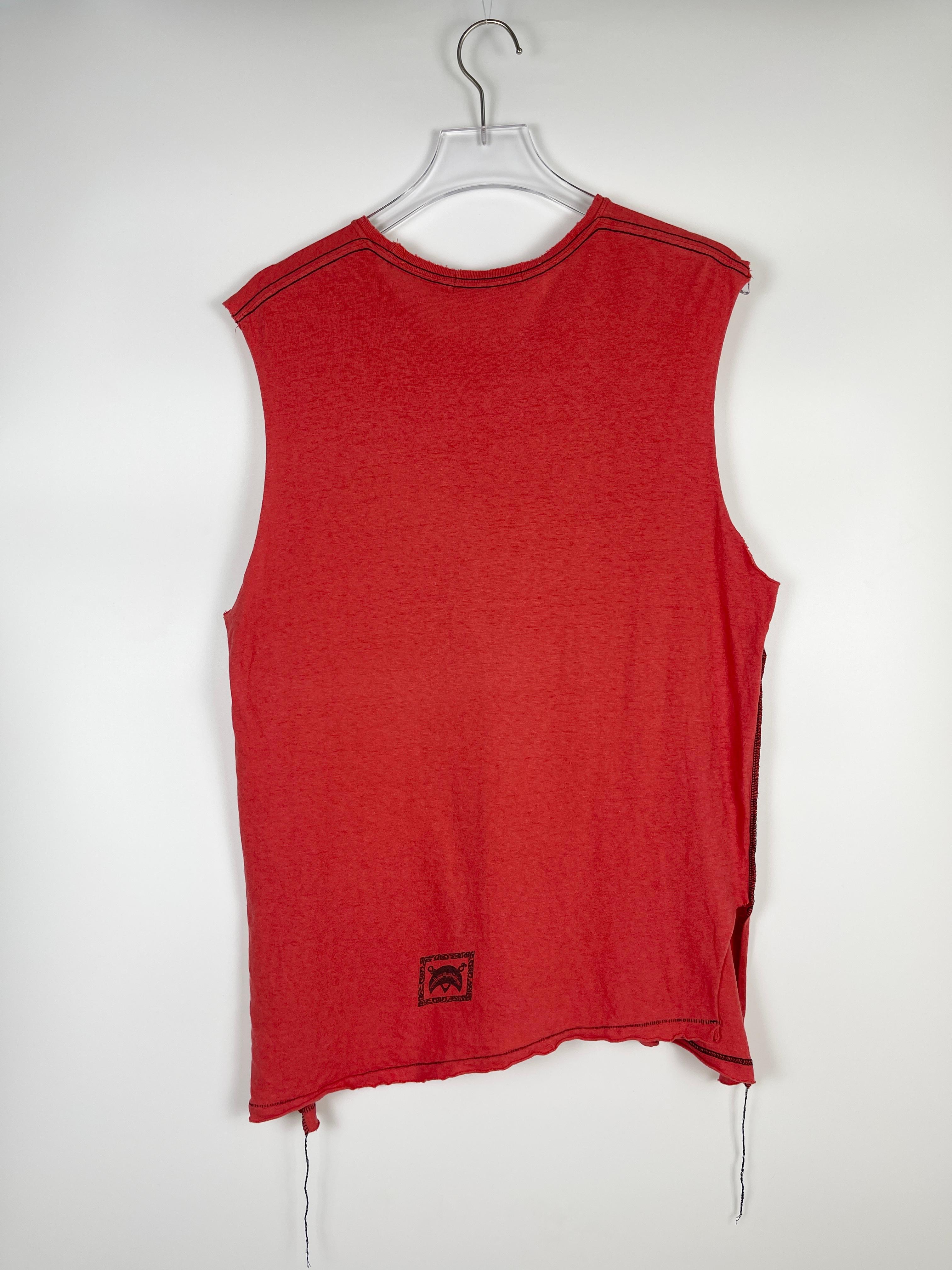 Undercover S/S2003 Scab Skull Tank-Top For Sale 3