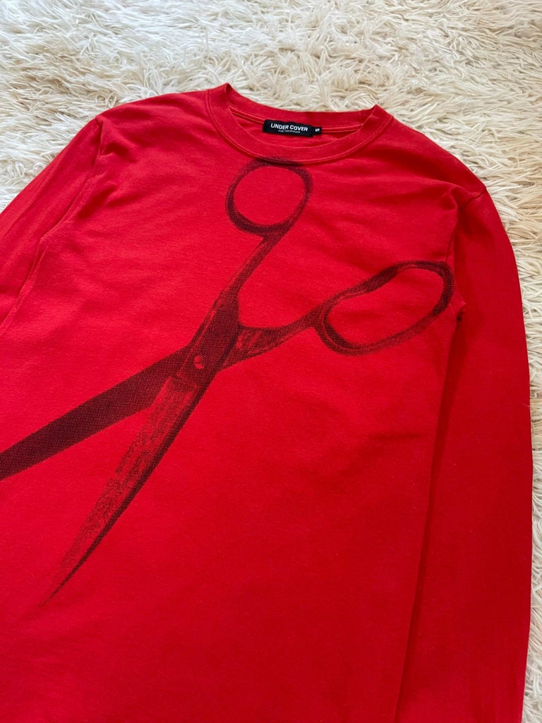 Undercover S/S2005 "But...beautiful II" Scissor Tshirt For Sale at 1stDibs