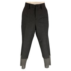 UNDERCOVER Size 2 Grey Wool Cropped Dress Pants