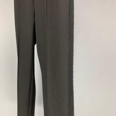 UNDERCOVER Size 28 Black Wool Tuxedo Dress Pants