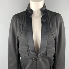 UNDERCOVER Size M Black Wool Satin Shawl Collar Tuxedo Coat