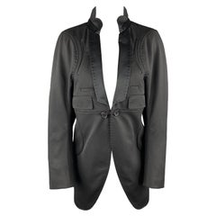 UNDERCOVER Size M Black Wool Satin Shawl Collar Tuxedo Coat