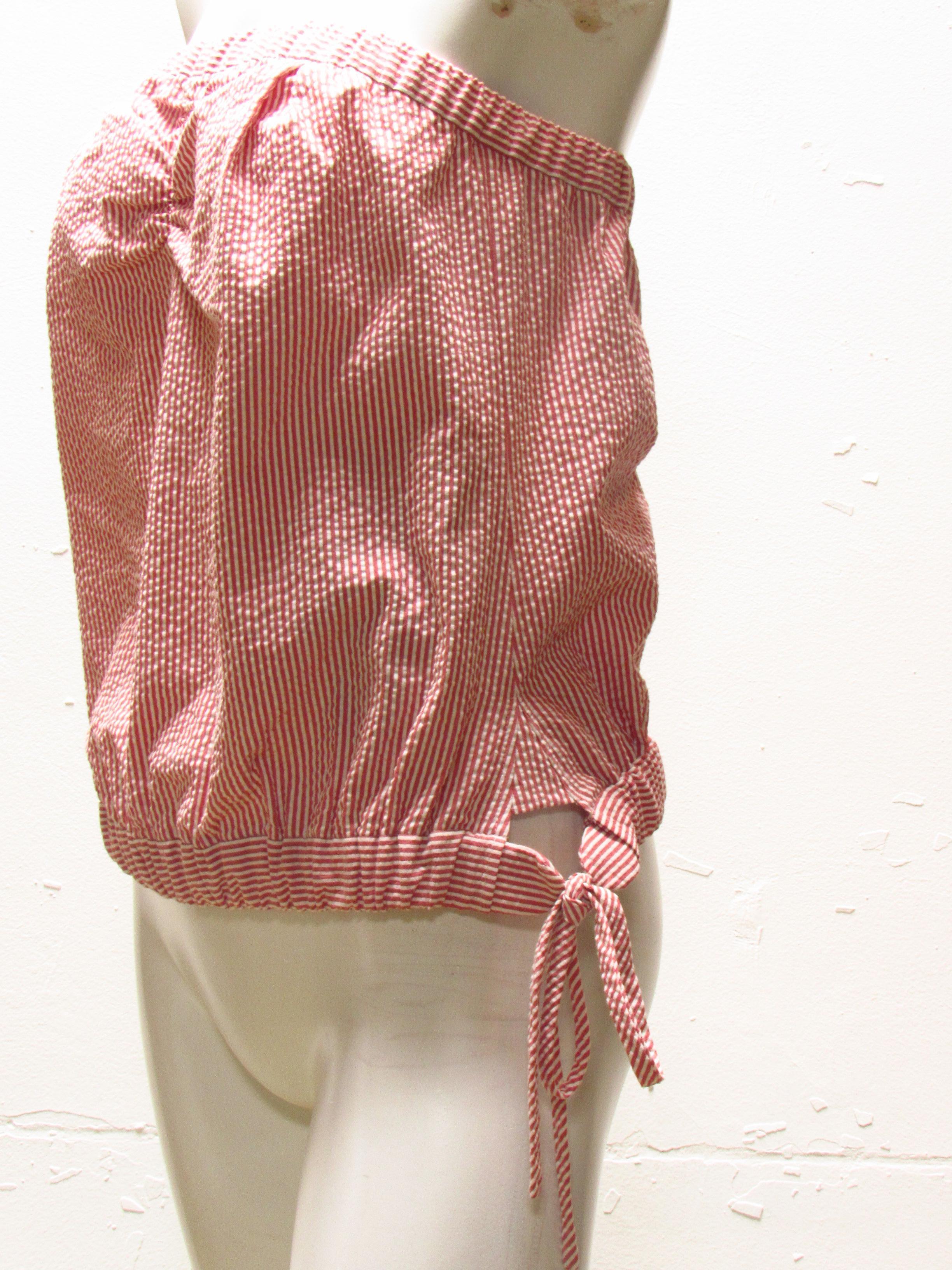 Camiseta de tirantes Undercover Seersucker Marrón en venta