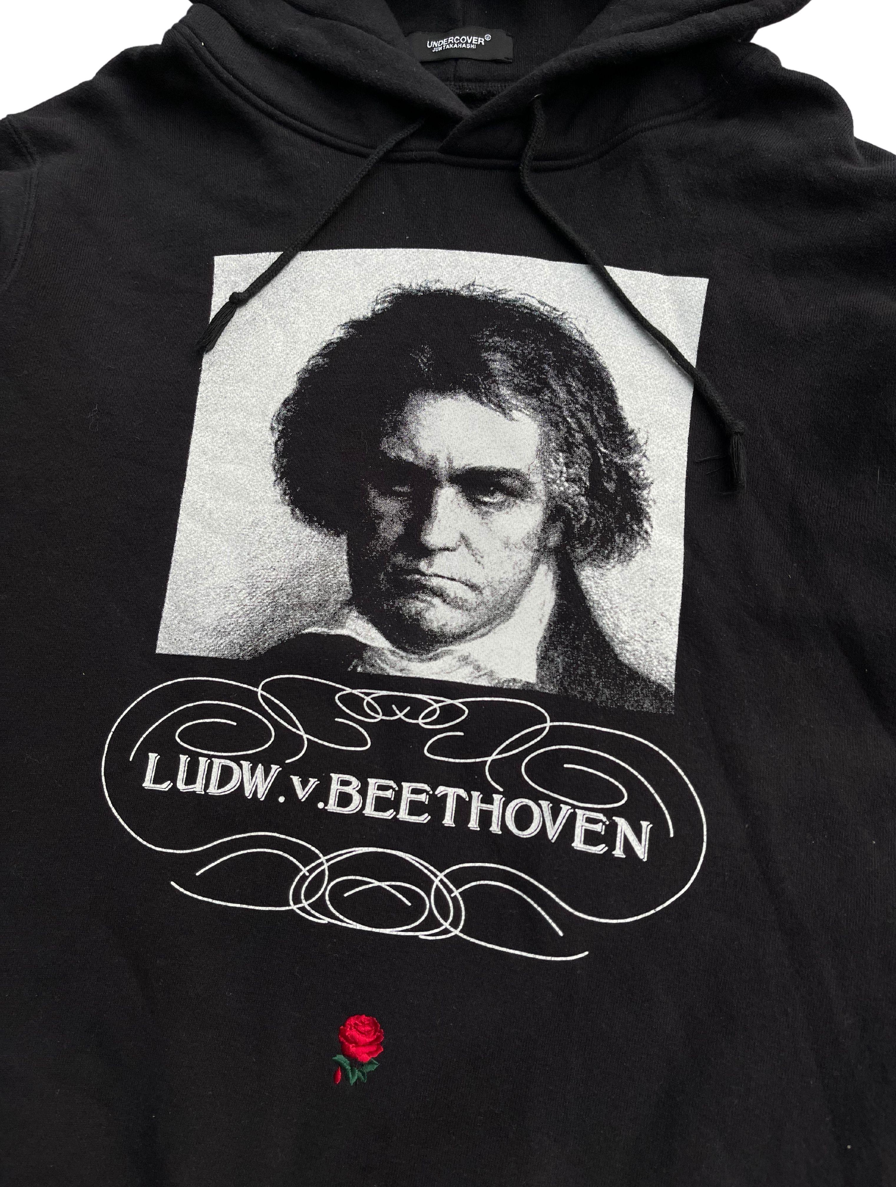 Sudadera con capucha Undercover × Valentino Beethoven Roses, Otoño Invierno 2019 Negro en venta
