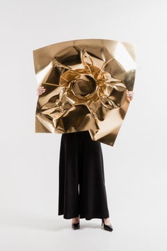 Decoración Escultórica de Oro Bajo Presión Hecha a Mano - Arte de Lujo Único de MainGUILY