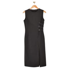 Understated Prada 2000's Black Tactical Shift Dress