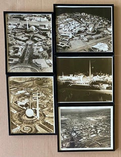 NYC 1939 World's Fair 5 - 8 x 10 photographs Mid 20th Century WPA Architectural