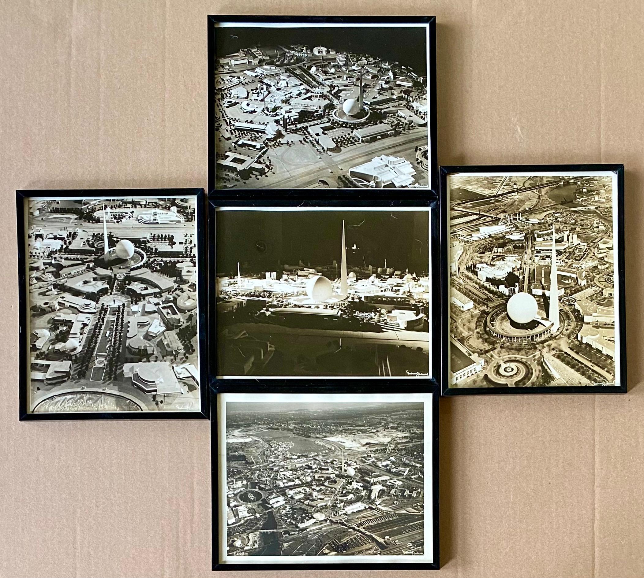 Black and White Photograph Underwood & Underwood - NYC 1939 World's Fair 5 - 8 x 10 photographs Mid 20th Century WPA Architectural