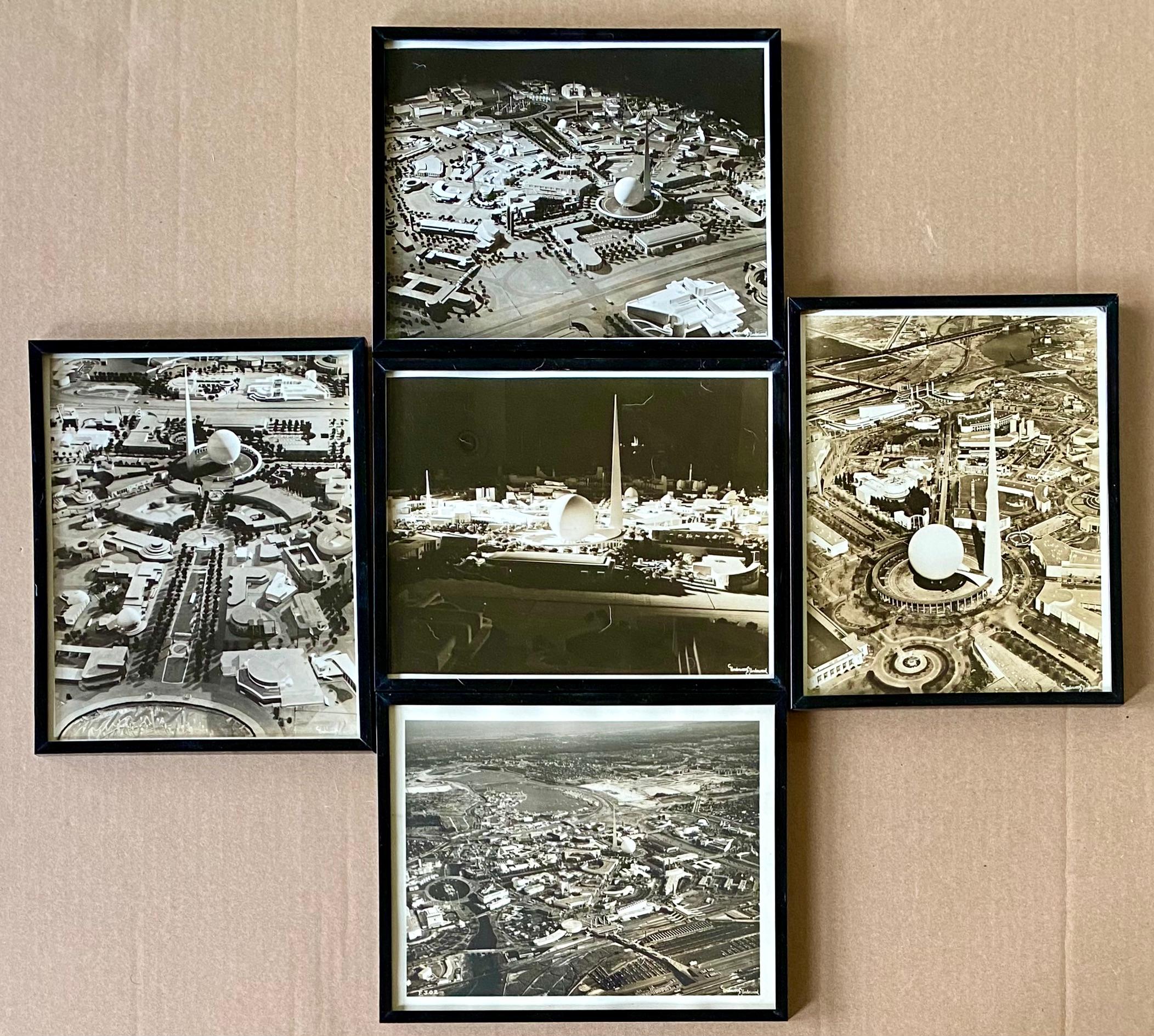 NYC 1939 World's Fair 5 - 8 x 10 photographs Mid 20th Century WPA Architectural