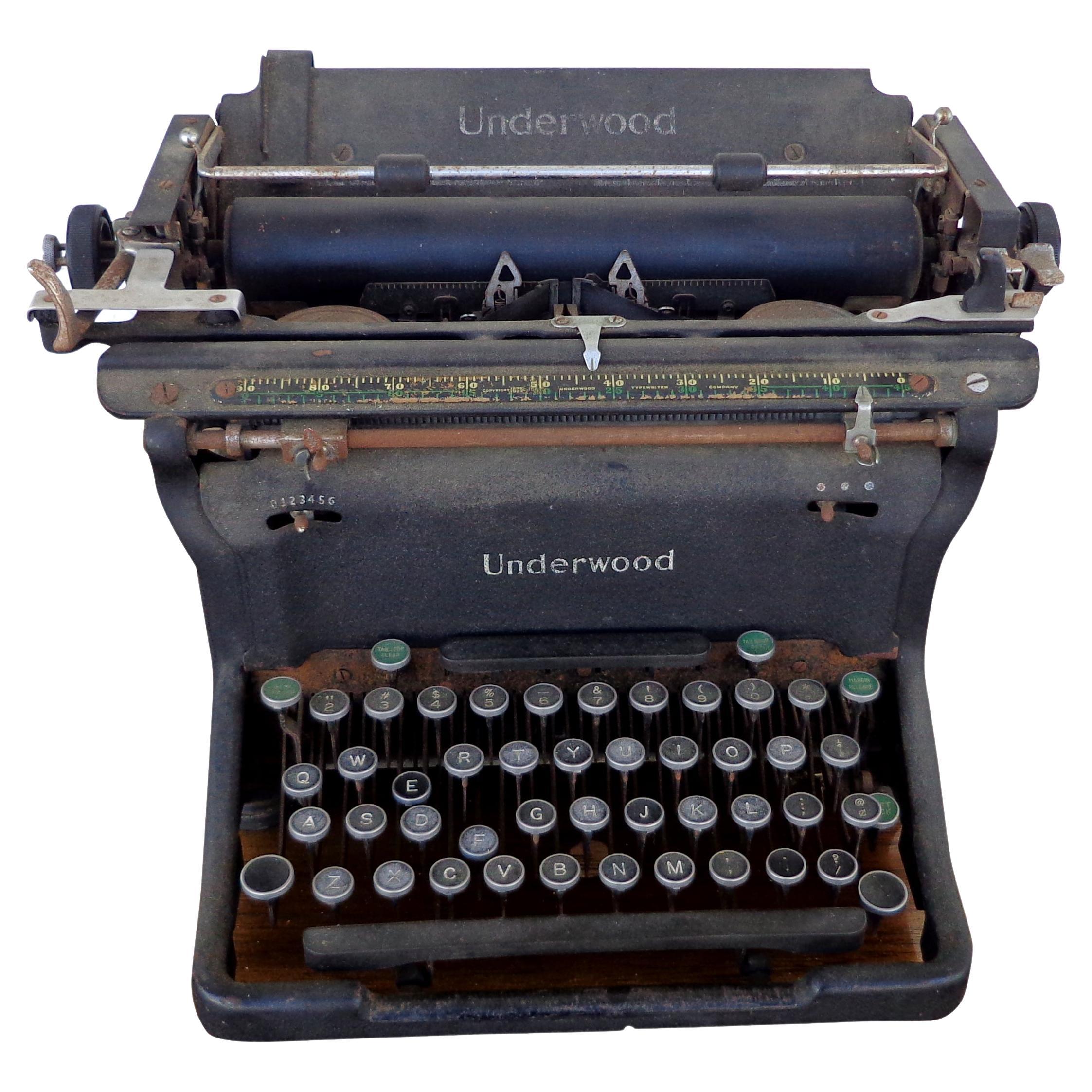 UNDERWOOD Portable Schreibmaschine Reprint Bedienungsanleitung 