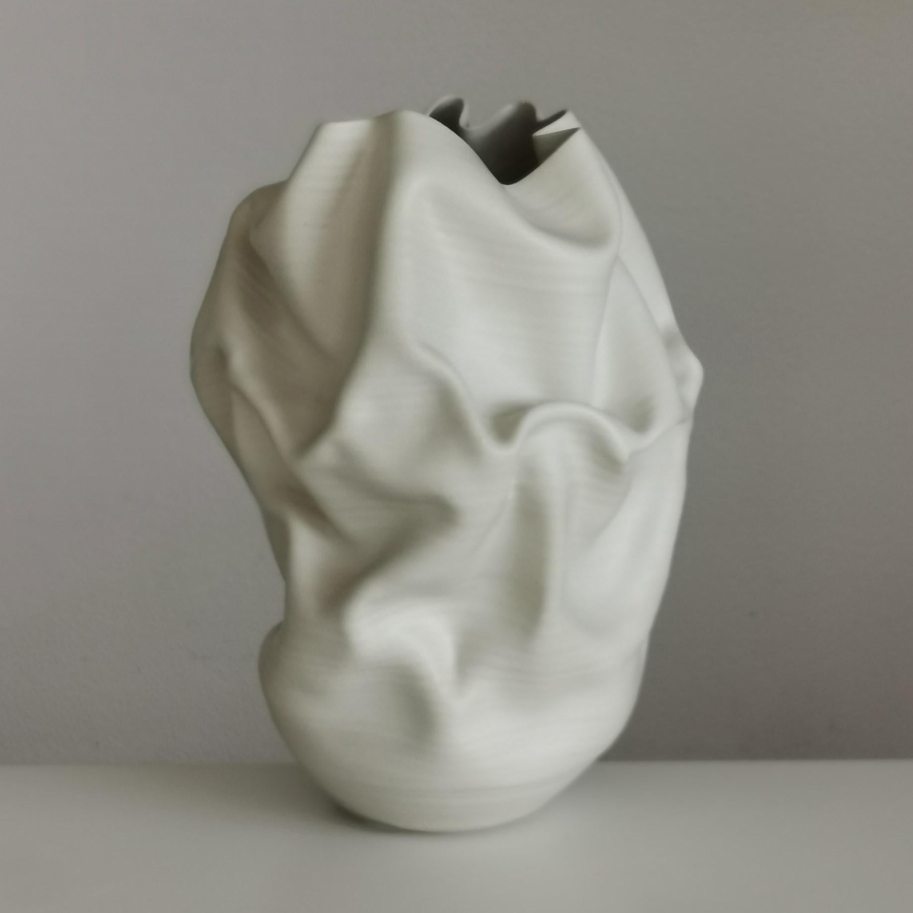 Undulating Crumpled Form No 51, a Ceramic Vessel by Nicholas Arroyave-Portela 3