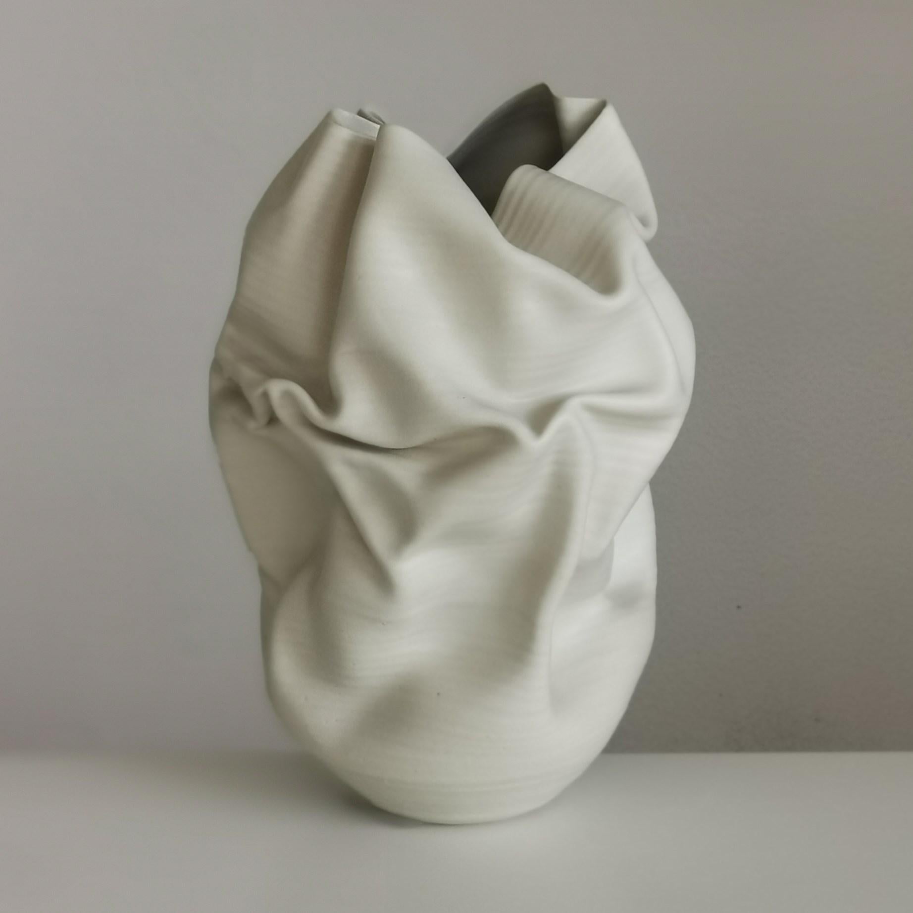 Undulating Crumpled Form No 51, a Ceramic Vessel by Nicholas Arroyave-Portela 6