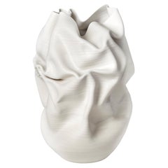 Undulating Crumpled Form No 51, a Ceramic Vessel by Nicholas Arroyave-Portela