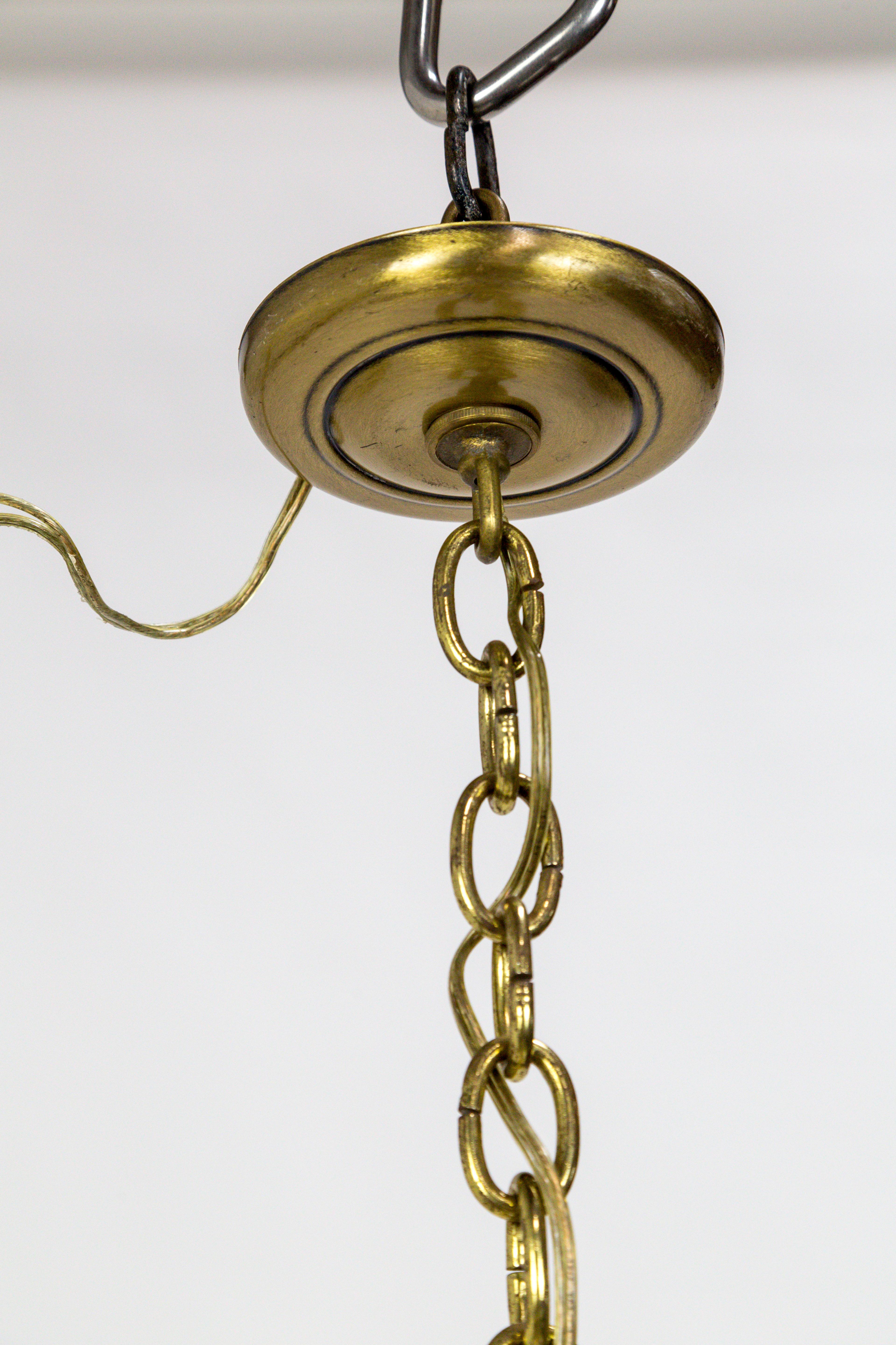 Achtzehnarmiger wellenförmiger Vogelkäfig-Kronleuchter aus vergoldeter Bronze im Angebot 6