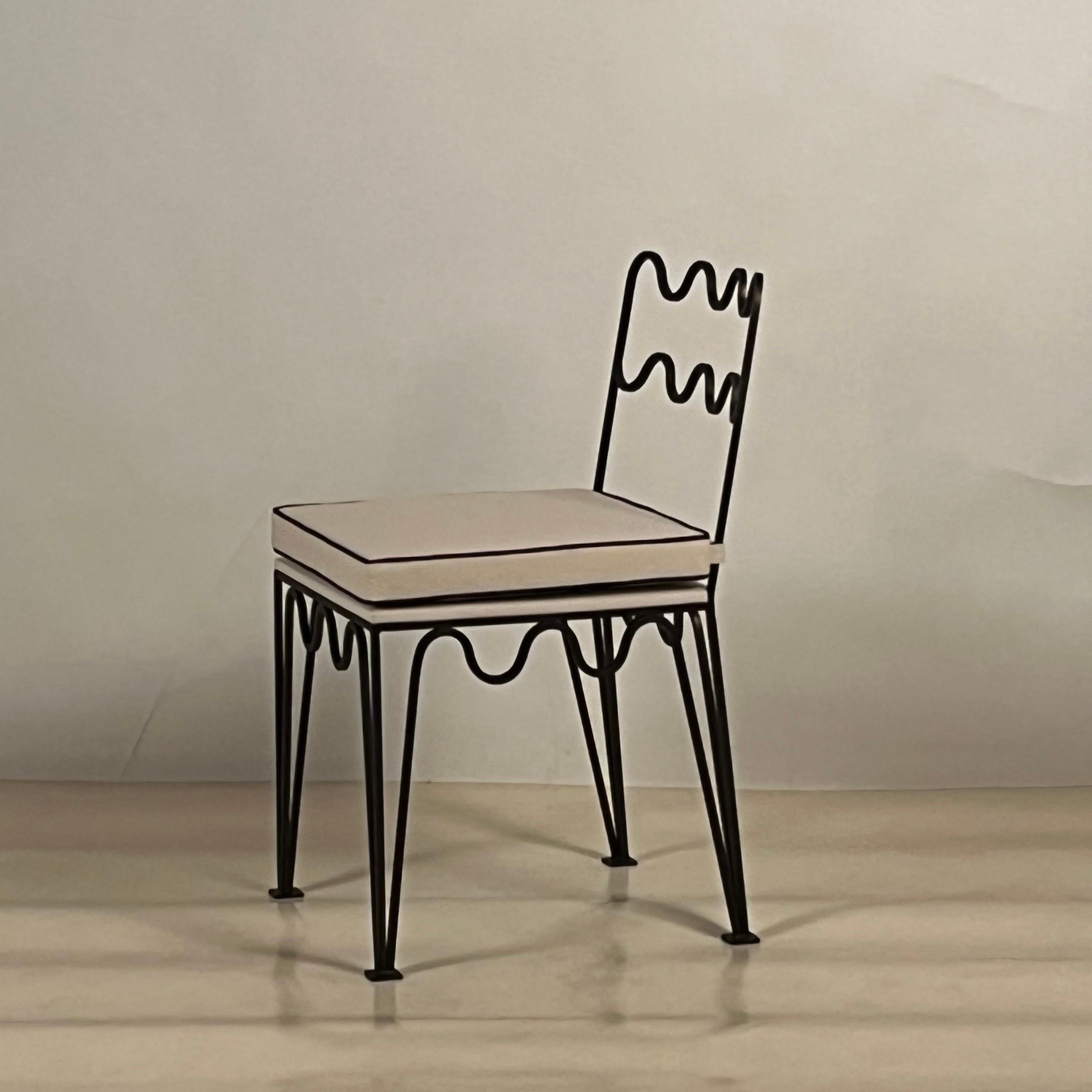 Moderno Sedia ondulata Méandre di Design Frères in vendita