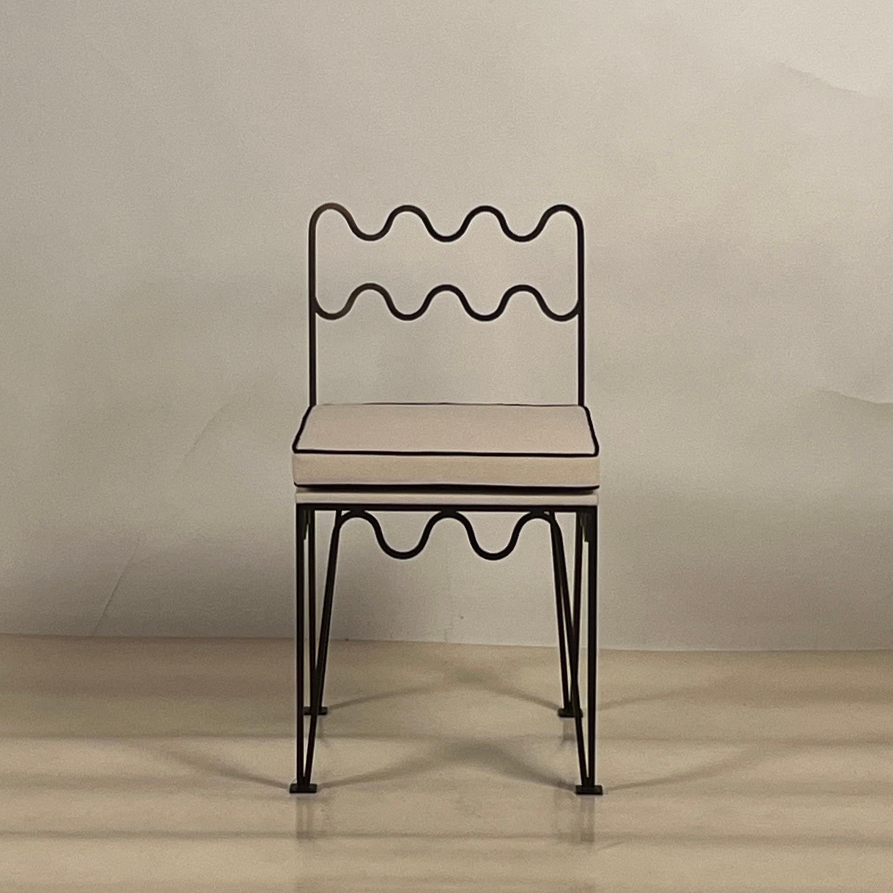 Undulating Méandre Chair by Design Frères In New Condition For Sale In Los Angeles, CA