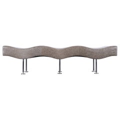 "Undulatus Wave" Bench by Brueton, 20th Century