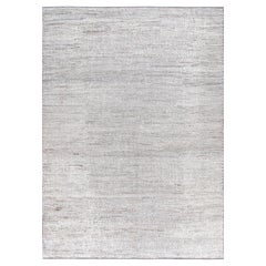 Undyed Wool Modern Relief Minimalist Textural Rug 