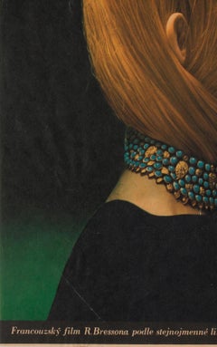 Une Femme Douce Original Czech Film Poster, Olga Poláčková-Vyleťalová, 1970