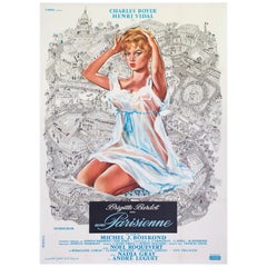 Une Parisienne 1957 French Grande Film Poster
